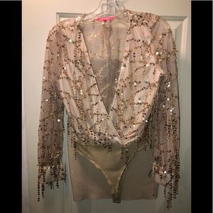 Body Suit Top and Skirt Set